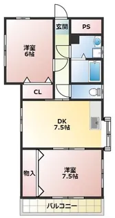 毛利ヶ丘RUHE【3階】の間取り