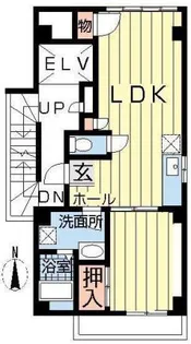 ノーリーズン森下【2階】の間取り