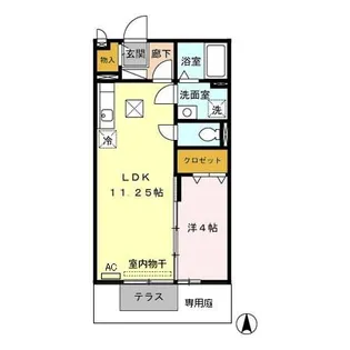 ハピネスコート【1階】の間取り