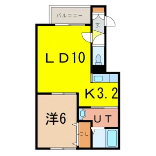 ハスコリオ南1条【1階】の間取り