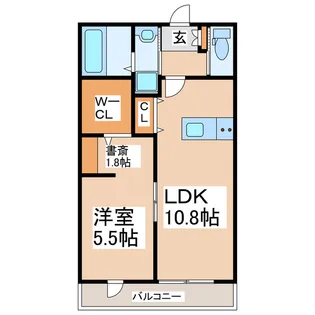 THE OASIS【2階】の間取り