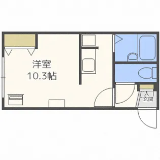 シャイニングドリーム南平岸【1階】の間取り