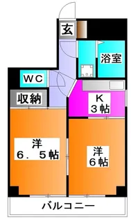 クローネ川口【1階】の間取り
