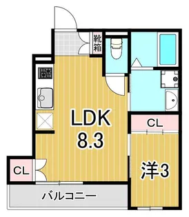 クオーレ【1階】の間取り