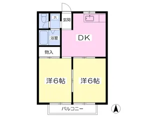 セジュールS.K【2階】の間取り