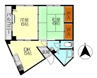 カトレアビル【3階】の間取り