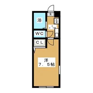 MAPLE VALLEY M棟【1階】の間取り