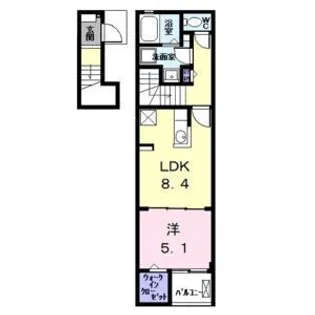 K.F.Kアルバtwo【2階】の間取り
