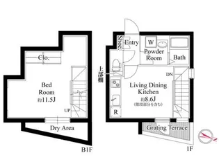 グランパセオ目黒洗足の間取り