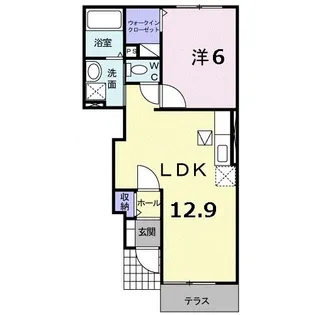 アルドーレ・カーサ ナカヤマ【1階】の間取り