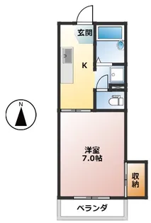 フレグランス並河【2階】の間取り