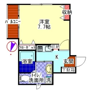 サンフローロ【2階】の間取り