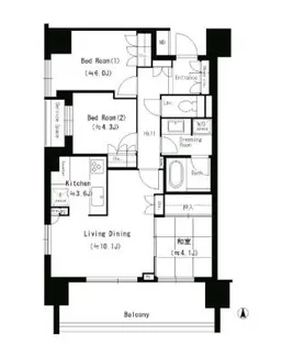 パークホームズ錦糸町ヴェルデコート【5階】の間取り