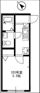 サンティエグラン横浜白楽【1階】の間取り