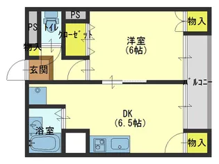 ルモン深江南【4階】の間取り