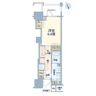 パークホームズ横濱関内【2階】の間取り