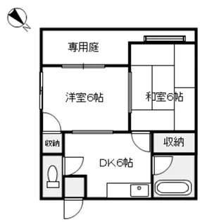 三宅第三アパート【2階】の間取り