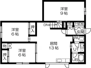 ニューフラワーコーポ【1階】の間取り