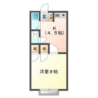 ヴィラージュ【1階】の間取り