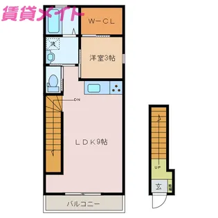 ラトゥール川越【2階】の間取り