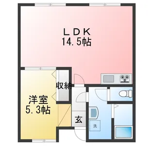 サンハイツ駒木【2階】の間取り