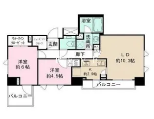 パークハウス本郷三丁目アーバンス【14階】の間取り