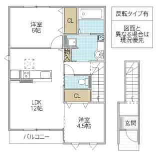 メゾン・ド・ソレイユ【2階】の間取り