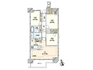パークホームズ浅草寿【5階】の間取り