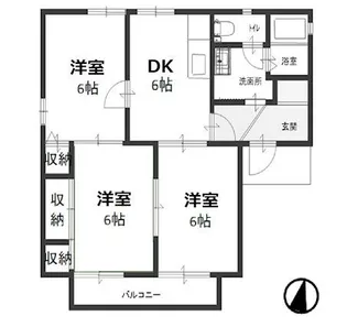 グッドハッピーハウス【2階】の間取り