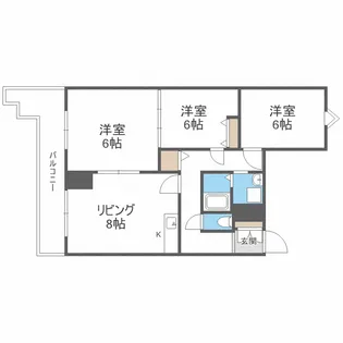メゾン伏見【3階】の間取り