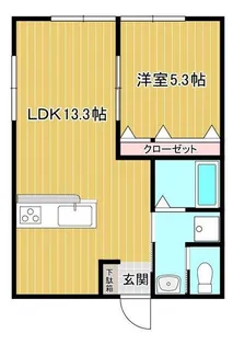 岡本アパート【2階】の間取り