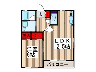 アン・シャ-リ-【1階】の間取り