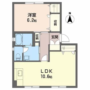 シャーメゾン江口 B棟【1階】の間取り