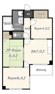 エスポワール【7階】の間取り