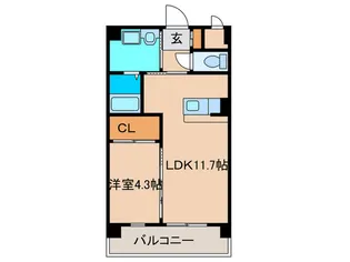 エレガンス泉II【3階】の間取り