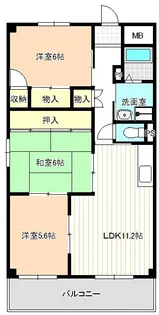 エスペラール遠若【4階】の間取り