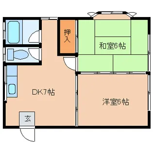 ABEパークハイツ【1階】の間取り