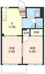 ベルビューヒル【1階】の間取り