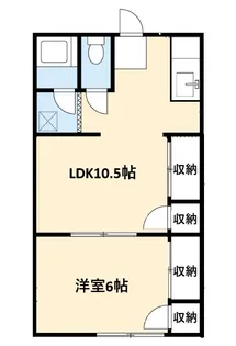 黒田荘【2階】の間取り
