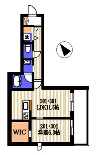 Aristio(アリスティオ)【3階】の間取り
