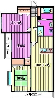 日神パレステージ大宮パルティール【6階】の間取り