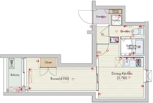 セリュークス成増【2階】の間取り