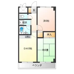 シャルマンコーポネイビー【2階】の間取り