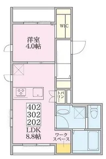 ZONNE元住吉【2階】の間取り