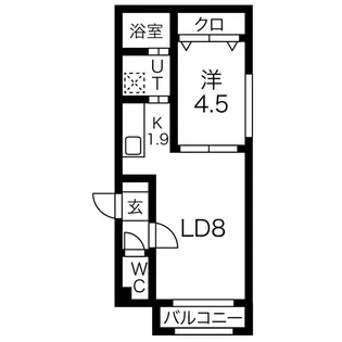MTガーデン発寒南【2階】の間取り