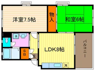 アルカサ-ル幸【2階】の間取り