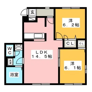 フォンターナ鎌倉【1階】の間取り
