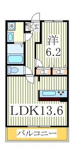 グリシーナおおたか【3階】の間取り