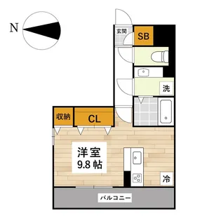 アザックけやき通り【2階】の間取り