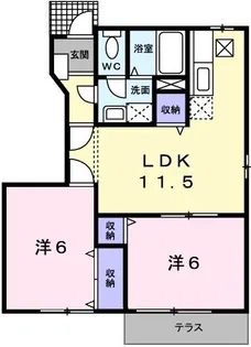 ハッピーメゾン【1階】の間取り